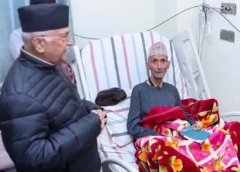 एमाले अध्यक्ष ओलीलाई पितृशोक