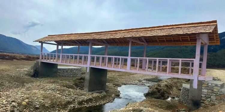 उत्तरगङ्गा नदीमा छानोसहितको साँघु निर्माण