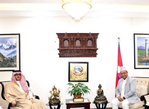 परराष्ट्रमन्त्री खनालसँग साउदी अरेबियाका राजदूतको भेट