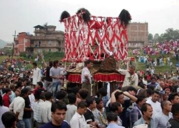 पच्चीस सय वर्ष पुरानो चण्डेश्वरी जात्राः देवताको रक्षार्थ खुसीयालीको पर्व