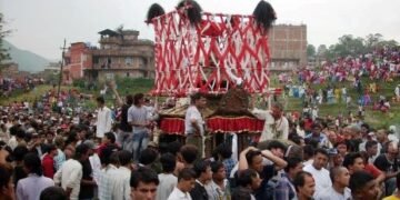 पच्चीस सय वर्ष पुरानो चण्डेश्वरी जात्राः देवताको रक्षार्थ खुसीयालीको पर्व