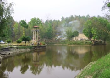 पर्यटकको रोजाइमा तीनकुने पोखरी