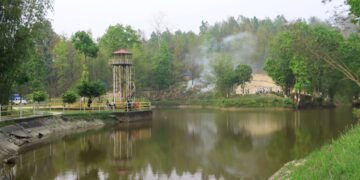 पर्यटकको रोजाइमा तीनकुने पोखरी