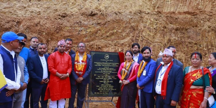 बागलुङमा स्वास्थ्य चौकीको शिलान्यास