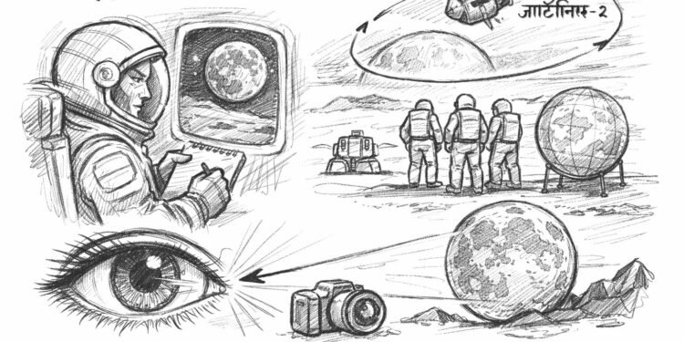 चन्द्र अध्ययनमा मानव आँखाको भरोसा