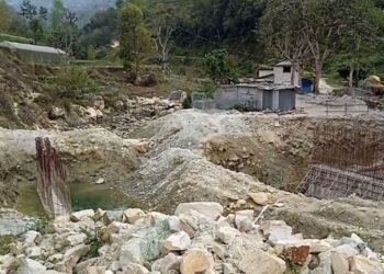 दुई वर्षमा सकिनुपर्ने मल्याङ्दीखोला पुल निर्माण सुस्त, २५ प्रतिशतमै सीमित