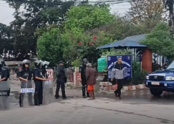 थापाथलीदेखि गैरिगाउँसम्म सुकुमवासी बस्ती हटाउने कार्य सुरु, ठूलो संख्यामा सुरक्षाकर्मी परिचाल