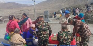 निःशुल्क स्वास्थ्य शिविरमा १६८ जना दर्शनार्थी पर्यटक लाभान्वित