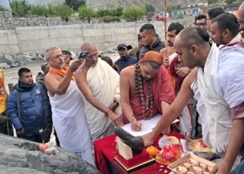 मुस्ताङमा शालिग्राम मूर्ति स्थापना