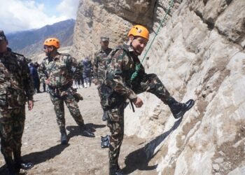 मुस्ताङमा नेपाली सेनाको दुईदिने ‘हाइअल्टिच्युड सर्च एन्ड रेस्क्यु’ अभ्यास सुरु