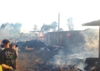 उद्योगमा आगलागीबाट पाँच करोडको क्षति