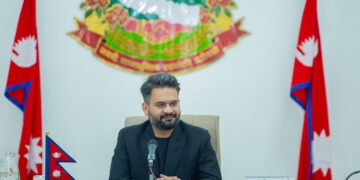 प्रधानमन्त्री शाहले आज इयू आवद्ध राजदूत तथा मिसन प्रमुखसँग संयुक्त छलफल गर्दै