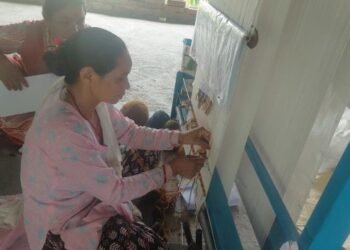 गलैँचा बुन्न व्यस्त महिलाहरू