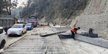 नारायणगढ–बुटवल सडकः दाउन्नेमा एकतर्फी ढलानको सकियो