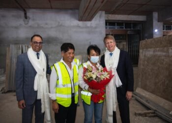 म्यारियटका अध्यक्ष डेभिड म्यारियट पहिलोपटक नेपालमा, निर्माणाधीन ‘द लक्जरी कलेक्सन’ होटलको अवलोकन