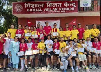 कामपा ४ दौडमा कृष्ण र अन्जुलाई उपाधि