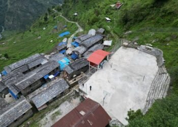 मङ्गलेखानीमा खेलमैदान निर्माण