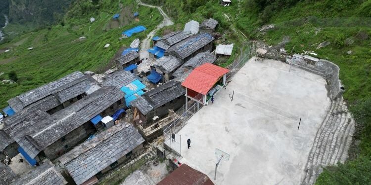 मङ्गलेखानीमा खेलमैदान निर्माण