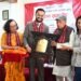 शिक्षामन्त्री पोखरेलद्वारा डा डिल्लीरमण रेग्मी राष्ट्रिय तथा अन्तरराष्ट्रिय शान्ति पुरस्कार प्रदान