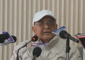 विष्णु पौडेल र शंकर पोखरेलले एमाले फुटाउन खोजेका छन्ः ओली