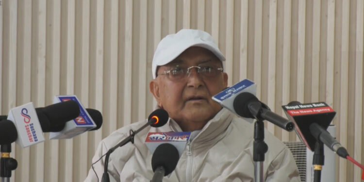विष्णु पौडेल र शंकर पोखरेलले एमाले फुटाउन खोजेका छन्ः ओली
