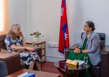 स्वास्थ्यमन्त्री मेहता र संयुक्त राष्ट्रसङ्घका आवासीय सह-संयोजकबीच भेटघाट