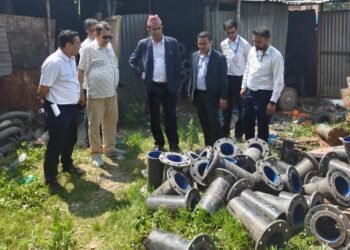 मेलम्ची खानेपानी आयोजनाअन्तर्गत निर्माणाधीन संरचनाको अनुगमन