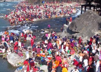 उत्तरगया धाम सफाइ अभियानः पाँच टन फोहर सङ्कलन
