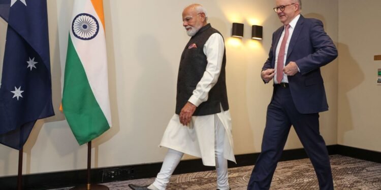 भारतीय प्रधानमन्त्री मोदी अस्ट्रेलिया भ्रमणमा