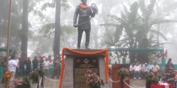 सोमेश्वरगढीमा प्रधानसेनापति अभिमानसिंहको शालिक अनावरण