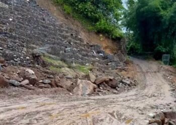 मेची राजमार्गको राजदुवाली खण्ड भासियो, यातायात अवरुद्ध