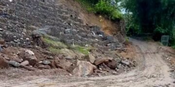 मेची राजमार्गको राजदुवाली खण्ड भासियो, यातायात अवरुद्ध