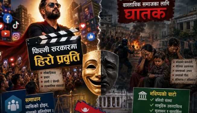 सरकारको फिल्मा जस्तो हिरो प्रवृति वास्तविक समाजका लागि घातक