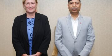 उपराष्ट्रपति यादवसँग फ्रान्सेली राजदूतको शिष्टाचार भेट