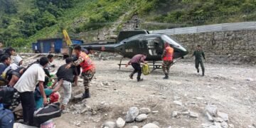 अप्पर त्रिशूली हाइड्रोपावरको सुरुङमा फसेका ३५० सहित ८८३ जनाको सेनाद्वारा उद्धार