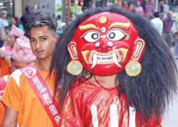 ढोल–झ्याम्टासँगै जाग्दैछ पाल्पाको लाखे संस्कृति