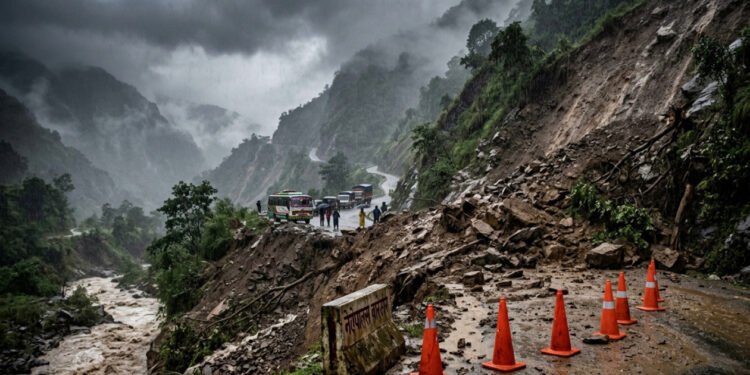 वर्षाले सडक सञ्जाल प्रभावित, यात्रामा सावधानी अपनाउन अनुरोध