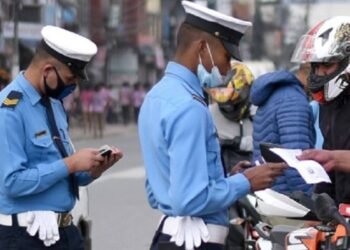 २४ घण्टामा ट्राफिक प्रहरीले गर्‍यो ५८५ जनालाई कारबाही