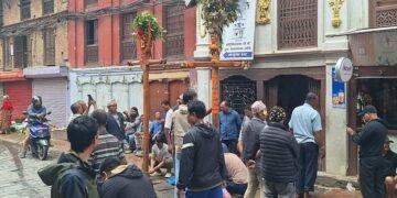 ‘यम्वो द्यो’ ठड्याएर भक्तपुरमा इन्द्रजात्रा सुरु