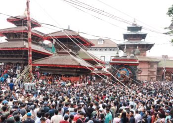 इन्द्रध्वजोत्थान सम्पन्नः इन्द्रजात्राको औपचारिक कार्यक्रम सुरु