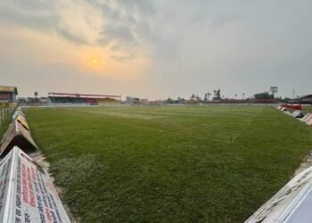 नेपालगञ्ज रङ्गशालामा फ्लडलाइट जडान हुँदै, रात्रिकालीन खेलकुदको बाटो खुल्ने
