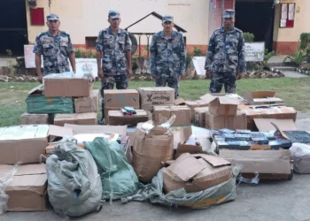 पचास लाखभन्दा बढीका मोबाइलका सामान गौरमा बरामद