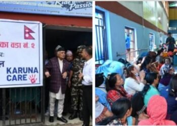 बाढी प्रभावित नुवाकोट पुगेर राष्ट्रपति पौडेलले लिए पीडितका समस्या र क्षतिको जानकारी