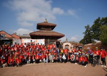 पोलियो अन्त्यको सन्देश बोकेर उपत्यकाका सात सम्पदा स्थलमा ५०० बढी साइकल यात्री