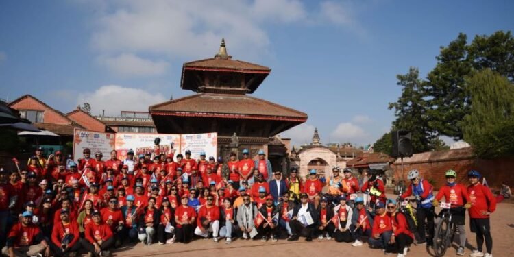 पोलियो अन्त्यको सन्देश बोकेर उपत्यकाका सात सम्पदा स्थलमा ५०० बढी साइकल यात्री