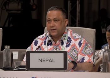 नेपाल र प्रशान्त क्षेत्रका टापु राष्ट्रहरू जलवायु सङ्कटको अग्रपंक्तिमा छन् : परराष्ट्रमन्त्री खनाल