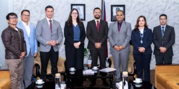 अमेरिकी राजदूतावासकी कार्यवाहक प्रमुख मेगन बोल्डिन र शिक्षामन्त्री सस्मित पोखरेलबीच भेटवार्ता