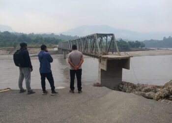 कालीगण्डकी पुलको तनहुँतर्फको पहुँँच सडक पुनर्निर्माण हुँदै