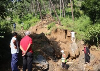 म्याग्दीका २६ पहिरोको स्थलगत अध्ययन