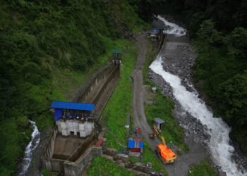 रेलेखोलाको बाँधमा बाढी, विद्युत् उत्पादन बन्द